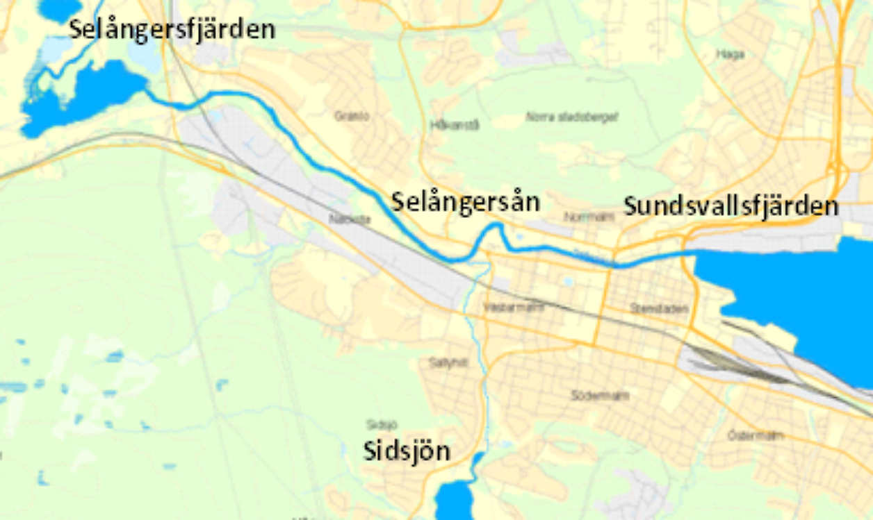 Sundsvall Karta : Karta över Njurunda Södra fiskevårdsområde | Fiske i